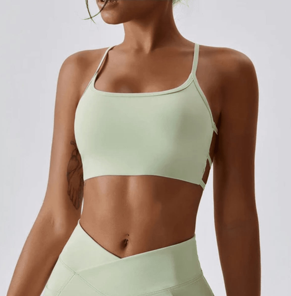 Chic Cross-Back Halter Bra for Ultimate Comfort and Support