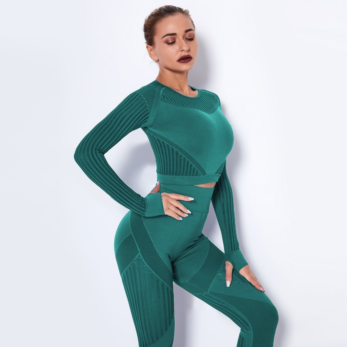 Ultra-Comfortable Seamless Mesh Crop Top