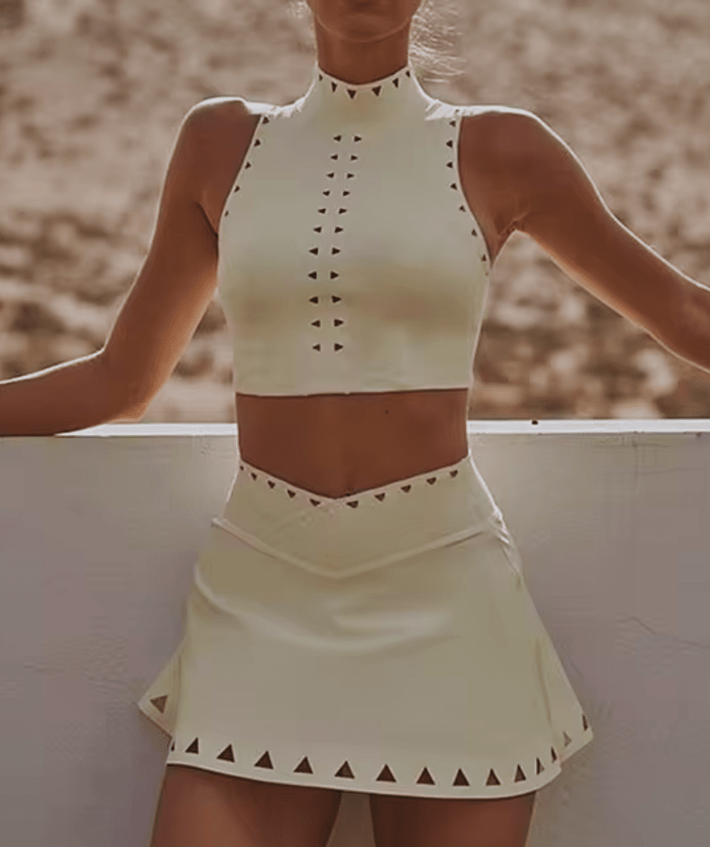Ultimate Tennis Ensemble - Stylish Skirt & Top Combo