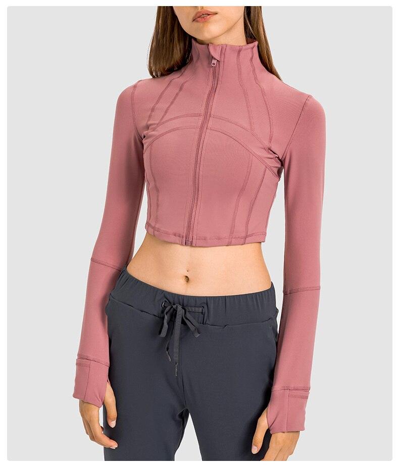 Sleek Zippered Running Crop Top for Ultimate Comfort and Style