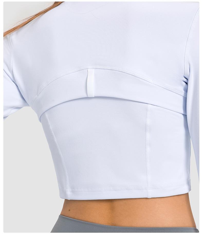 Sleek Zippered Running Crop Top for Ultimate Comfort and Style