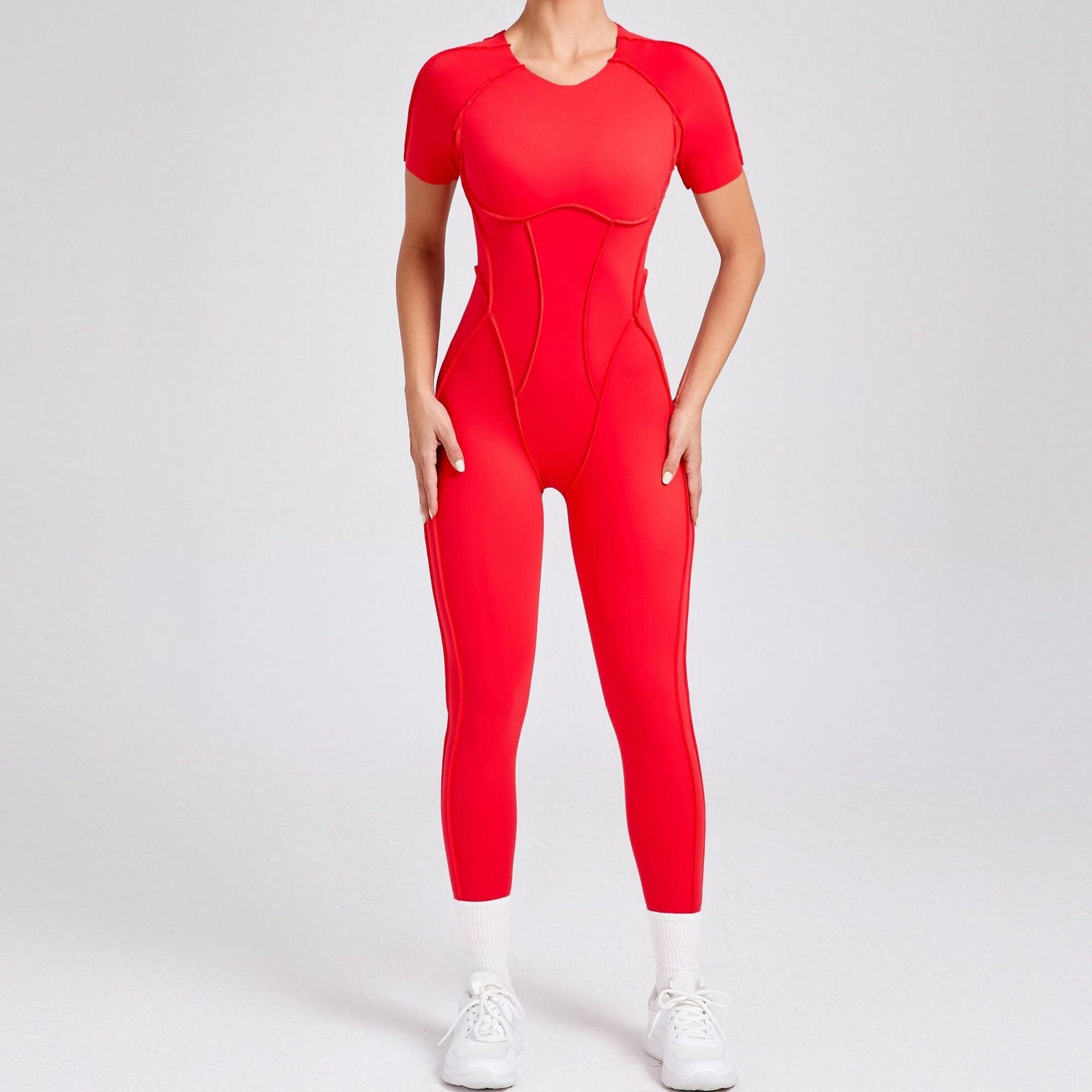 Charming Backless Jumpsuit with a Playful Twist