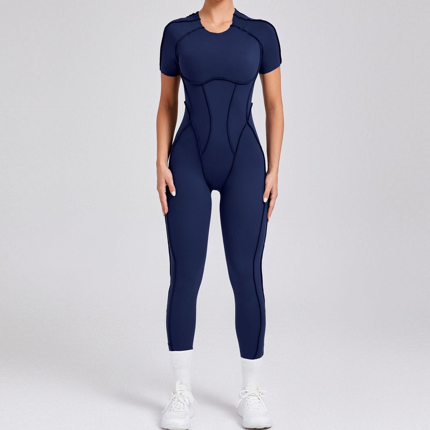 Charming Backless Jumpsuit with a Playful Twist