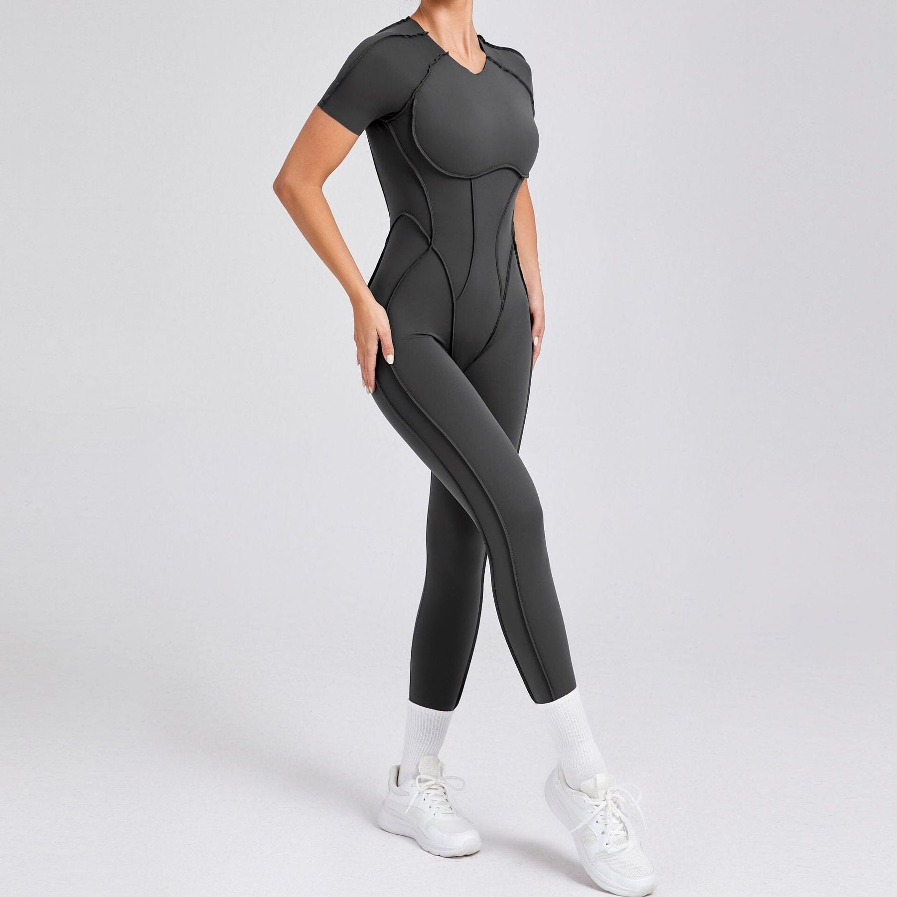 Charming Backless Jumpsuit with a Playful Twist