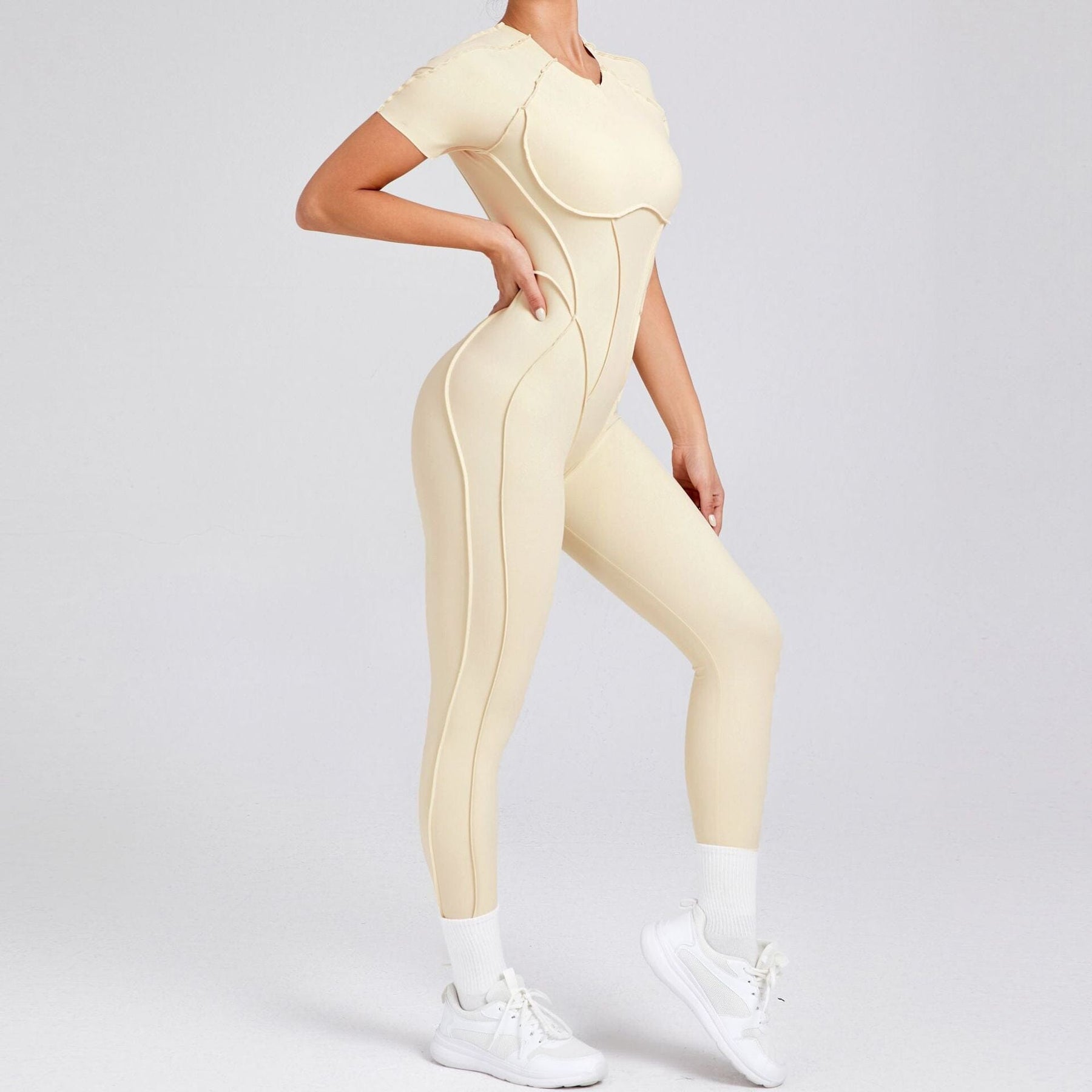 Charming Backless Jumpsuit with a Playful Twist
