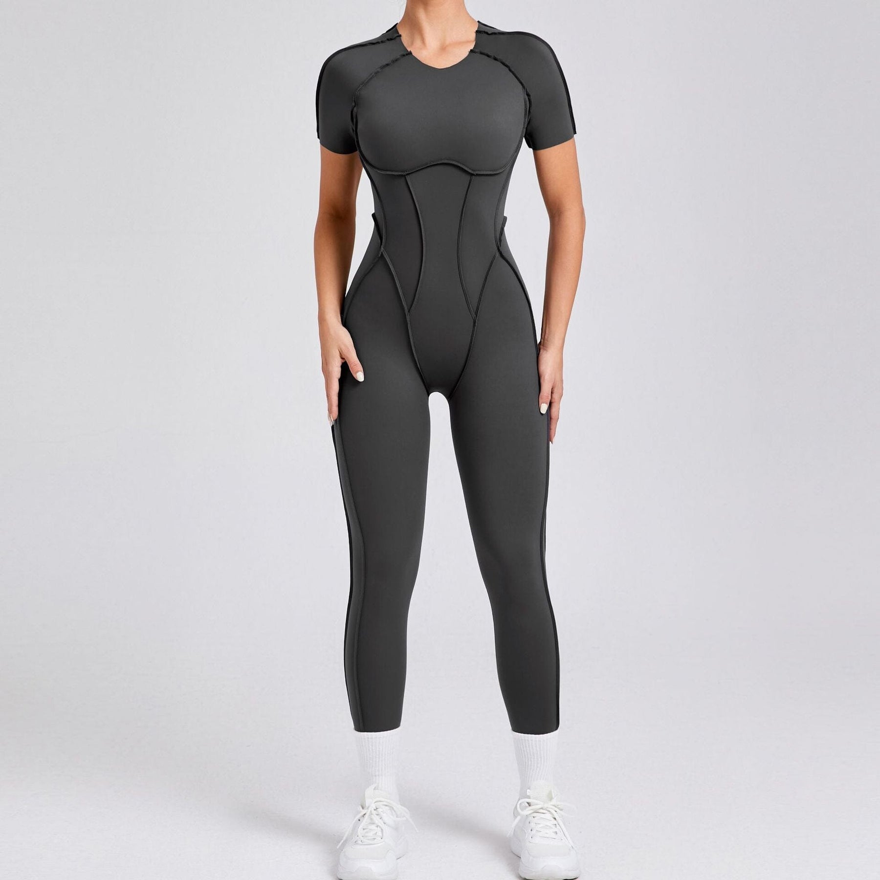 Charming Backless Jumpsuit with a Playful Twist