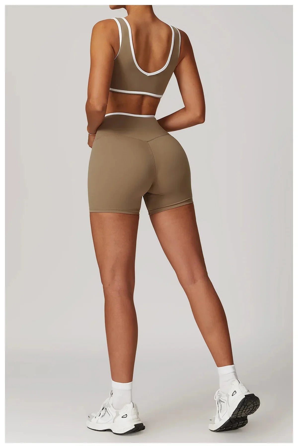 Elevate Your Workout: Myriad Step Up Gym Set with Stylish Shorts and Supportive Bra