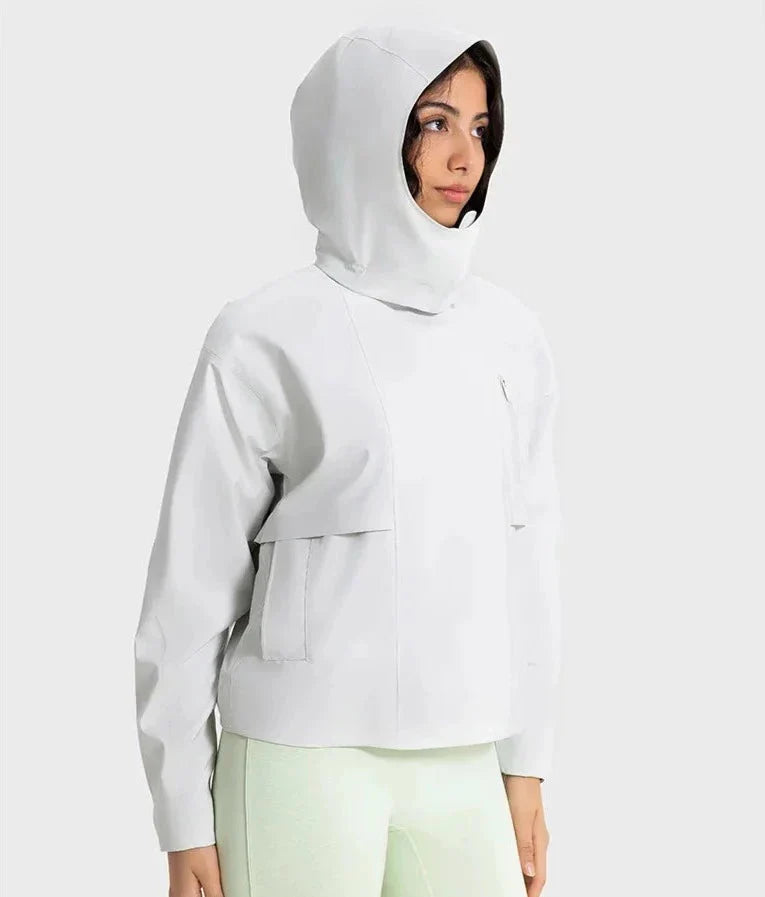 Versatile Windbreaker Jacket with Removable Hood