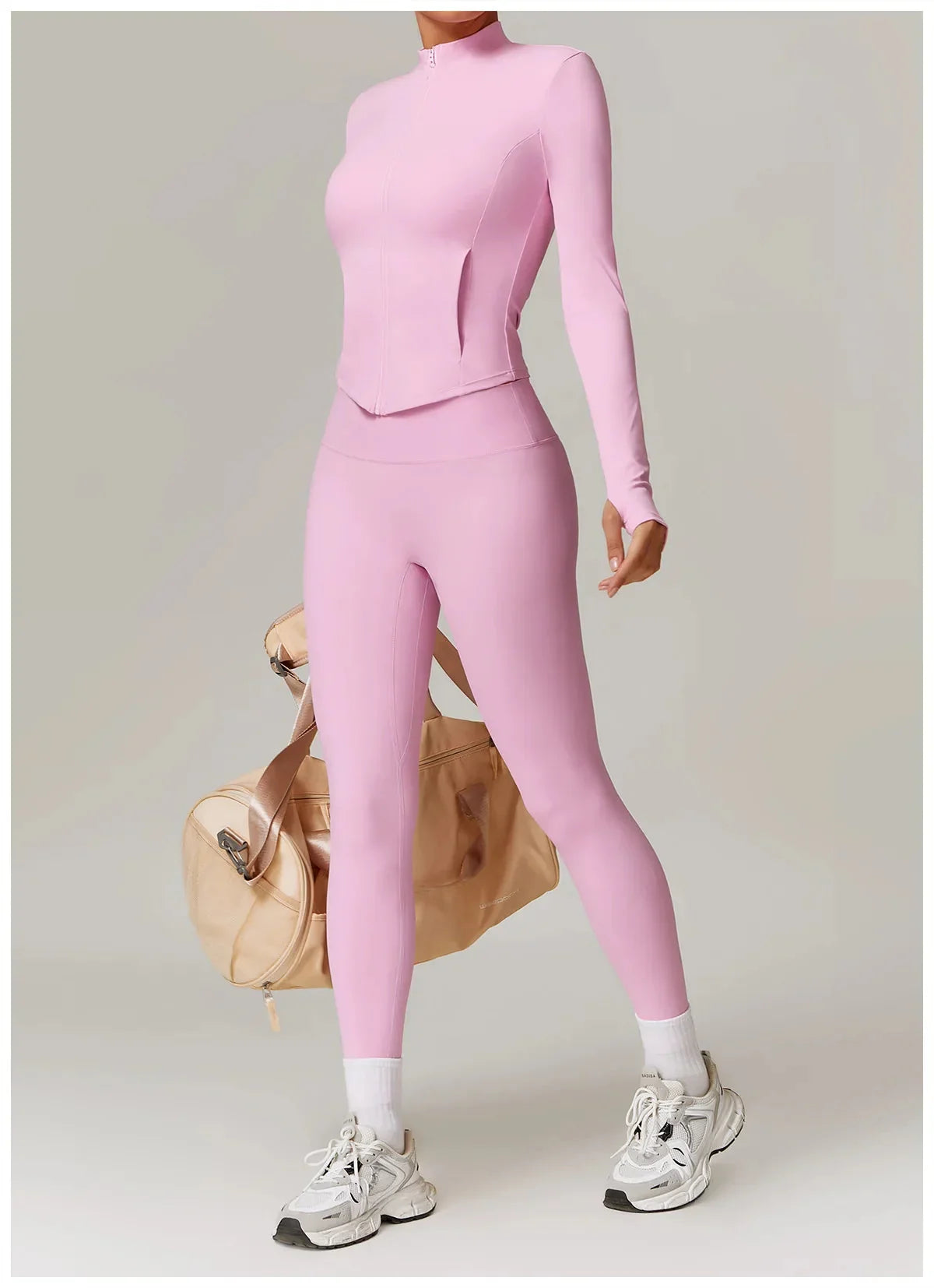 Enchanting Workout Tracksuit Set - Stylish Leggings & Top