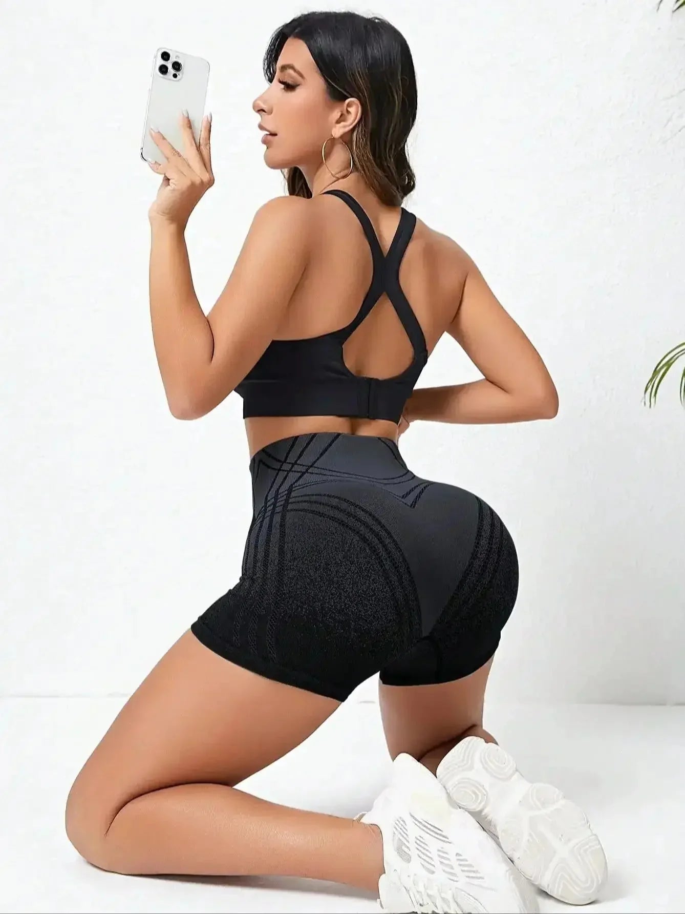 Chic Striped High-Waisted Hustle Shorts