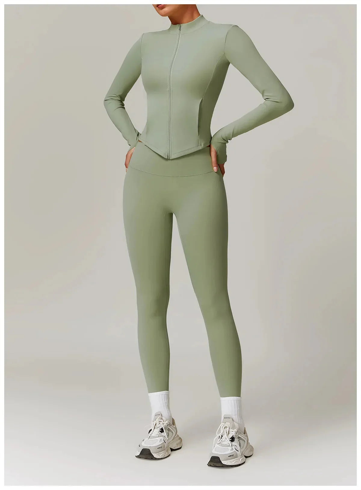 Enchanting Workout Tracksuit Set - Stylish Leggings & Top