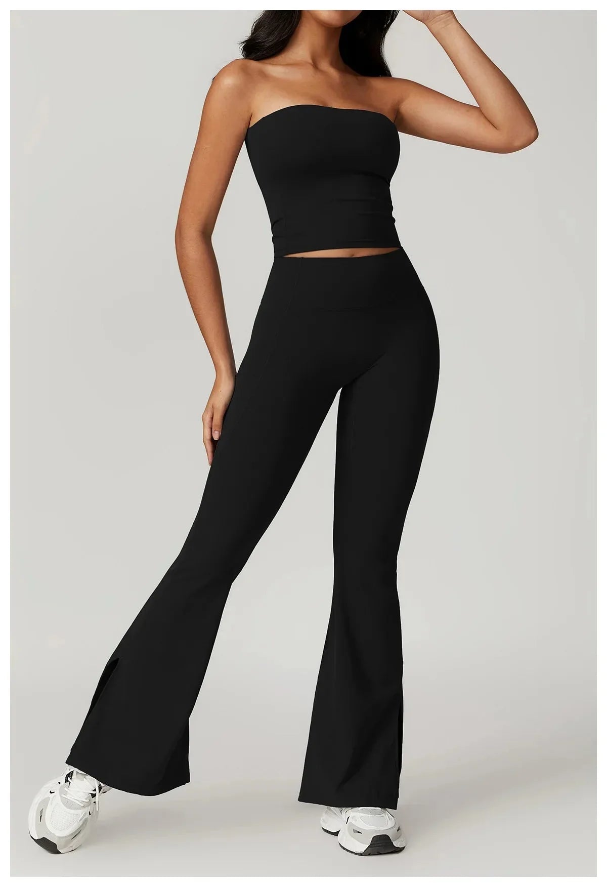 Elevate Your Workout: Flared Performance Leggings & Top Set