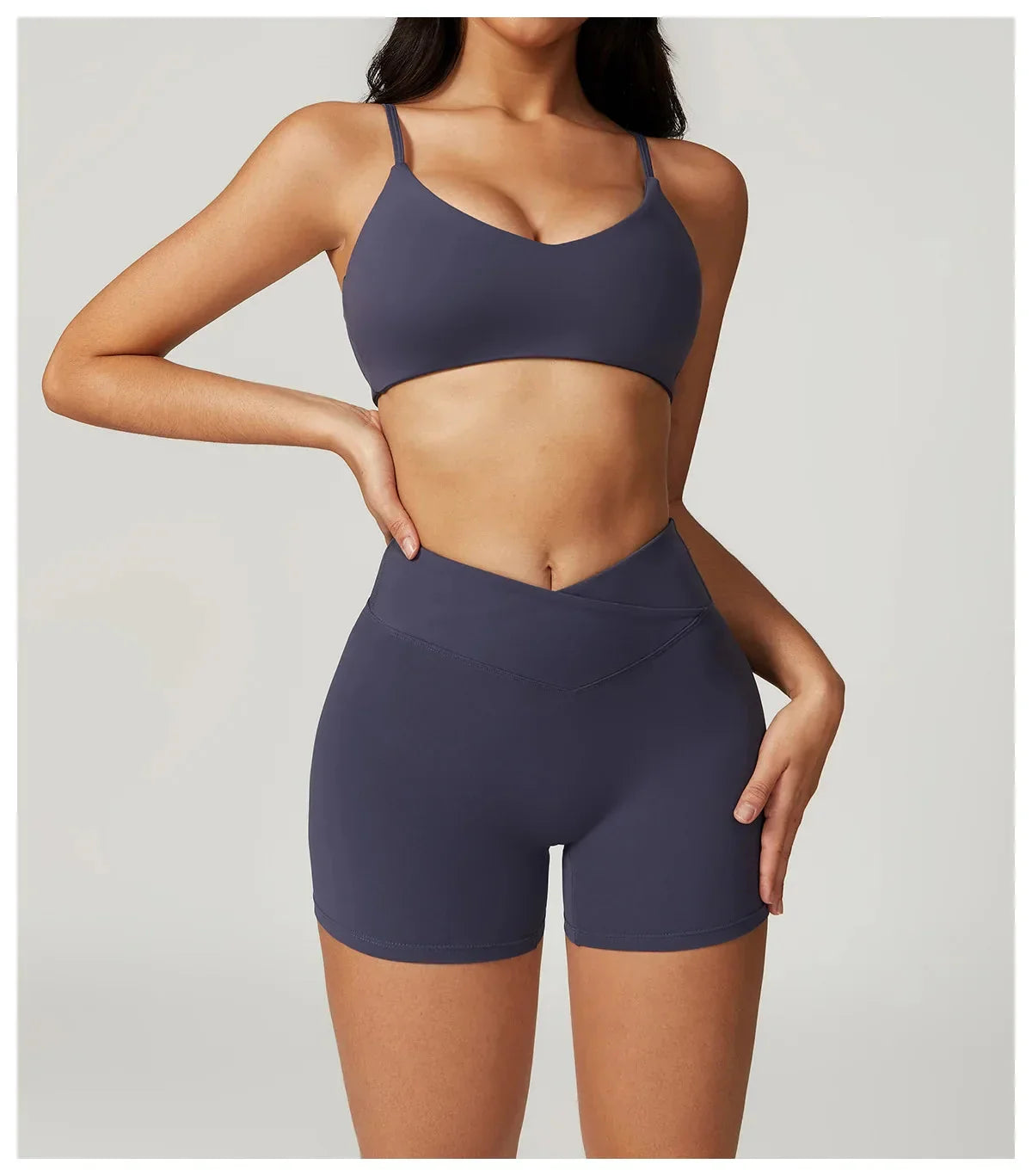 Elevate Your Workout: Stylish Shorts & Bra Gym Set by Active Wanders