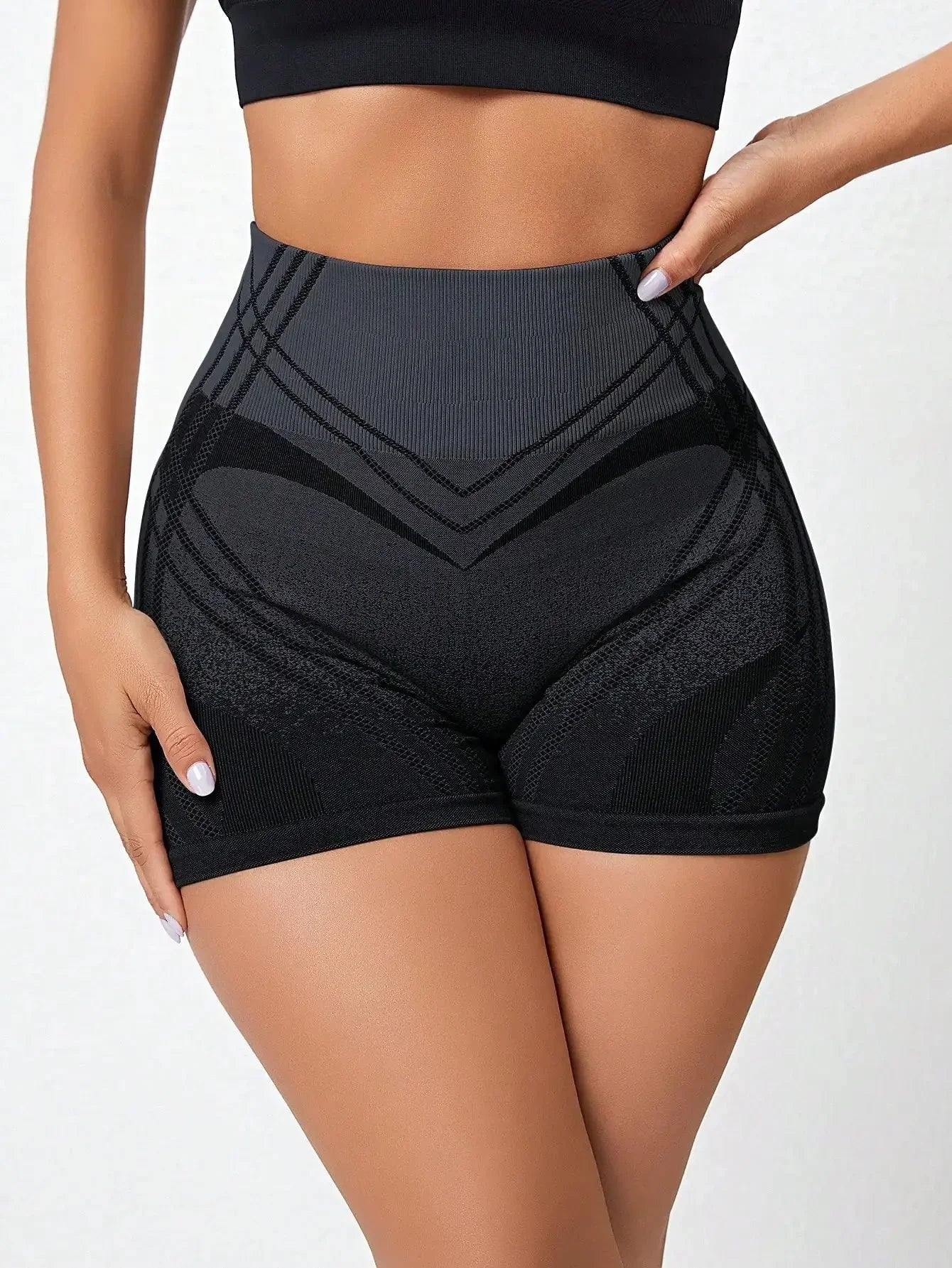 Chic Striped High-Waisted Hustle Shorts