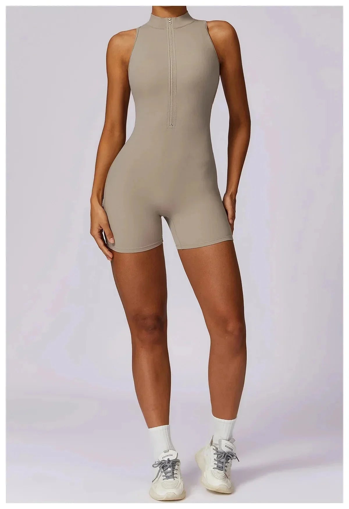 Chic Regent Zip-Up Jumpsuit for Effortless Style