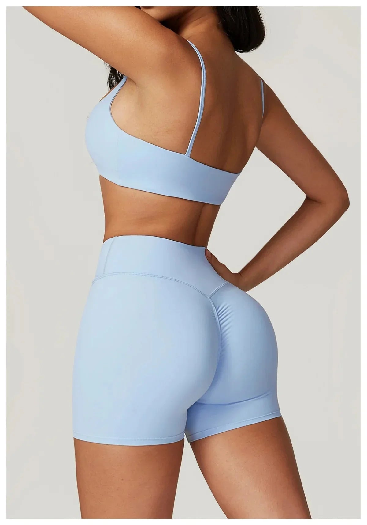 Elevate Your Workout: Stylish Shorts & Bra Gym Set by Active Wanders