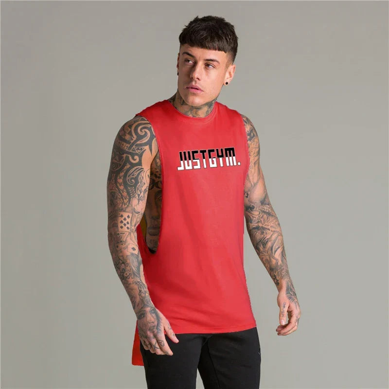 Red Just Gym Tank Top