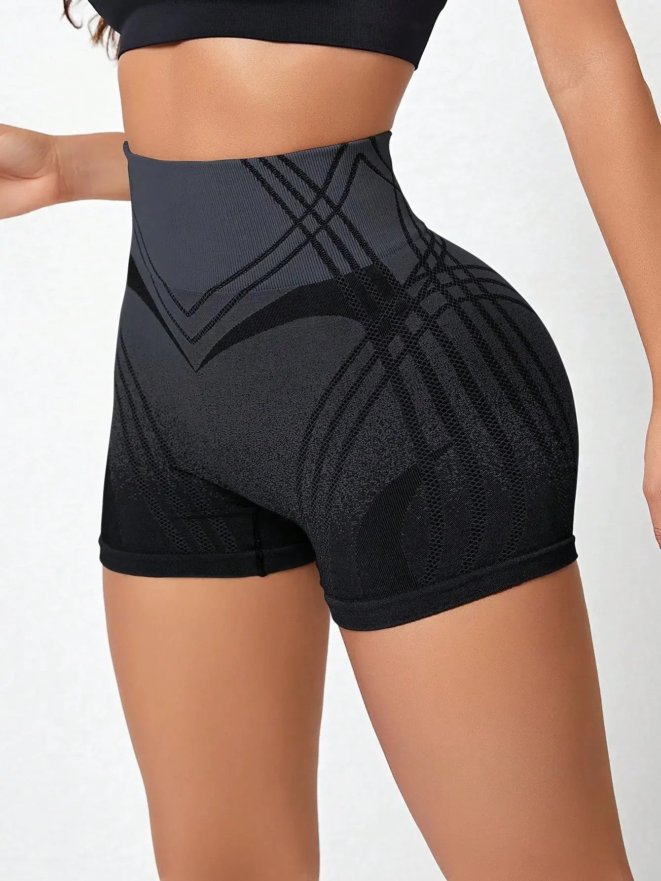 Chic Striped High-Waisted Hustle Shorts
