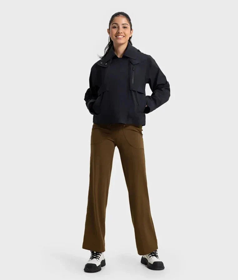 Versatile Windbreaker Jacket with Removable Hood