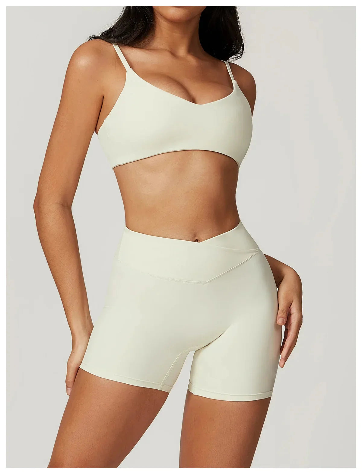 Elevate Your Workout: Stylish Shorts & Bra Gym Set by Active Wanders