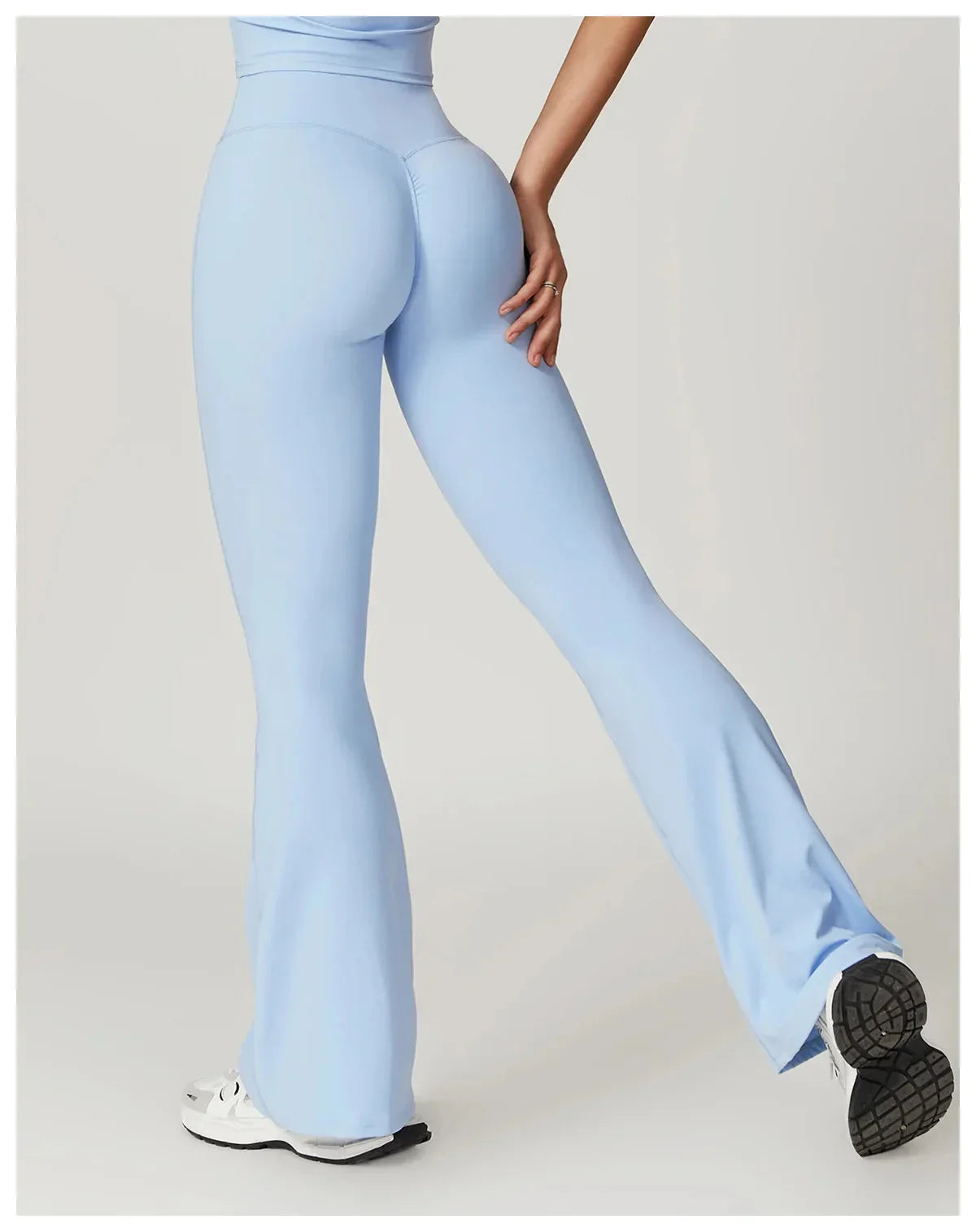 Chase Elegant High-Waisted Flared Trousers