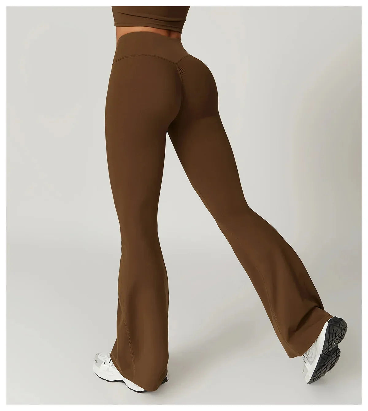 Chase Elegant High-Waisted Flared Trousers