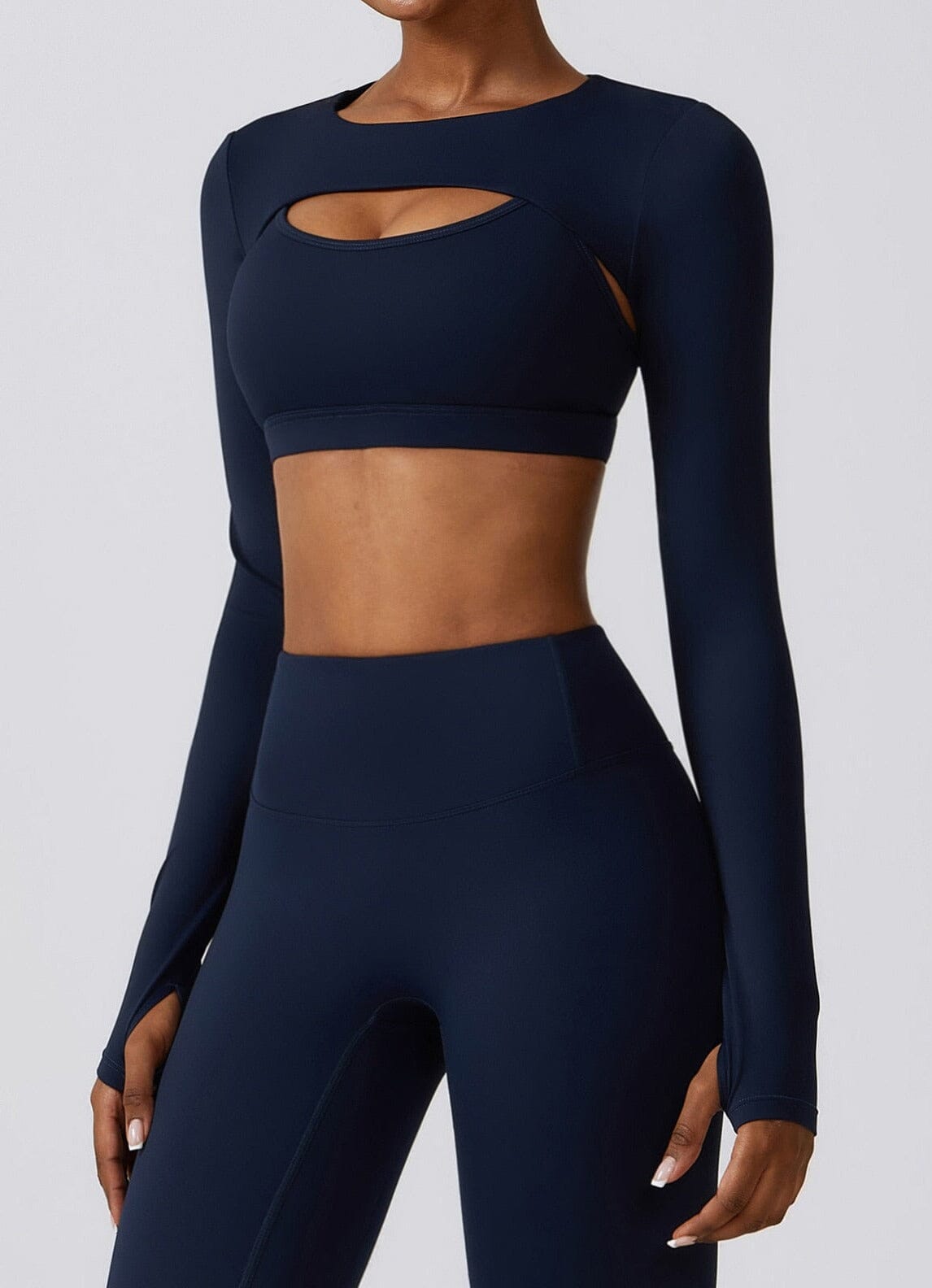 Stylish Three-Piece Overall Set - Leggings & Coordinating Top