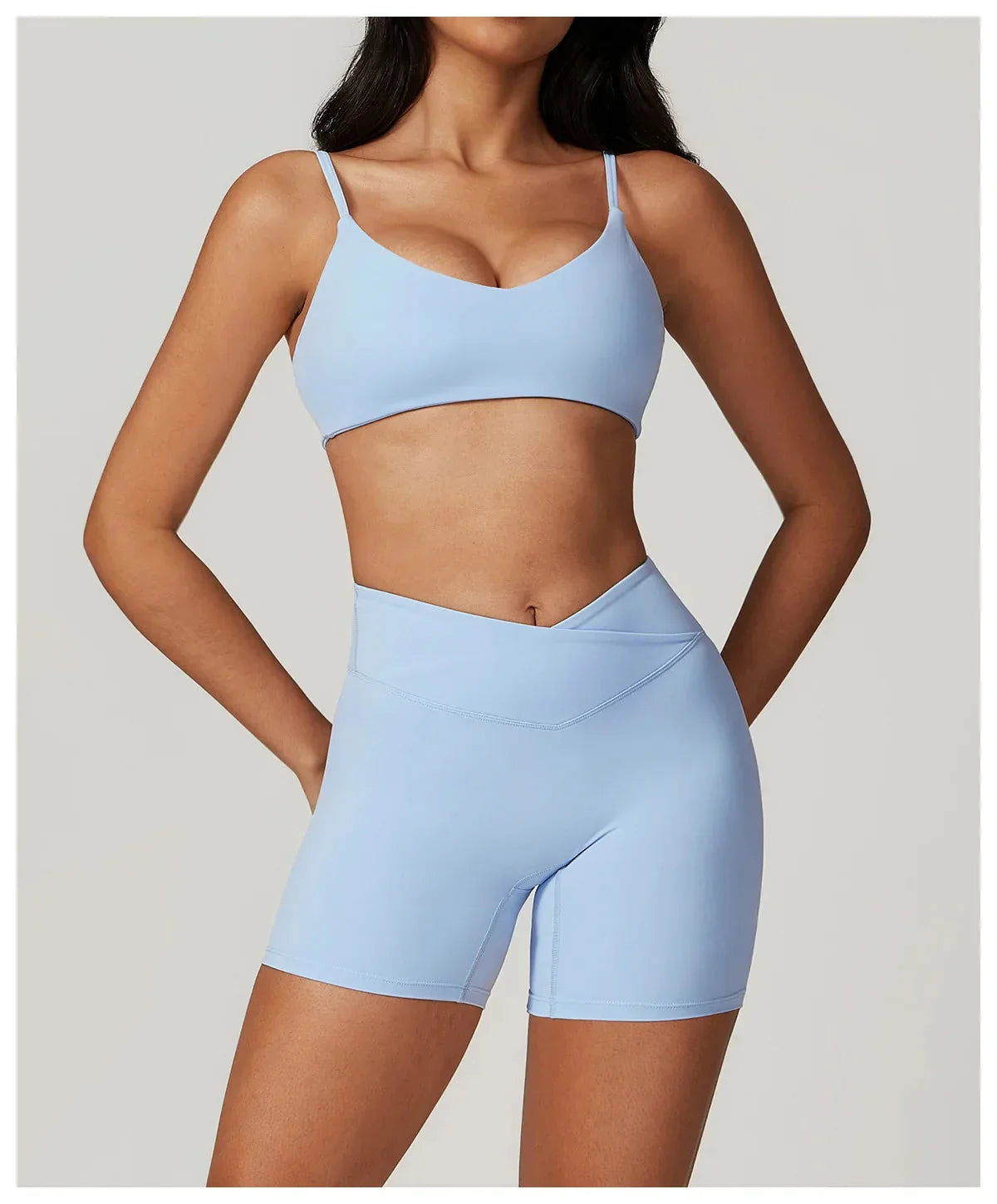 Elevate Your Workout: Stylish Shorts & Bra Gym Set by Active Wanders