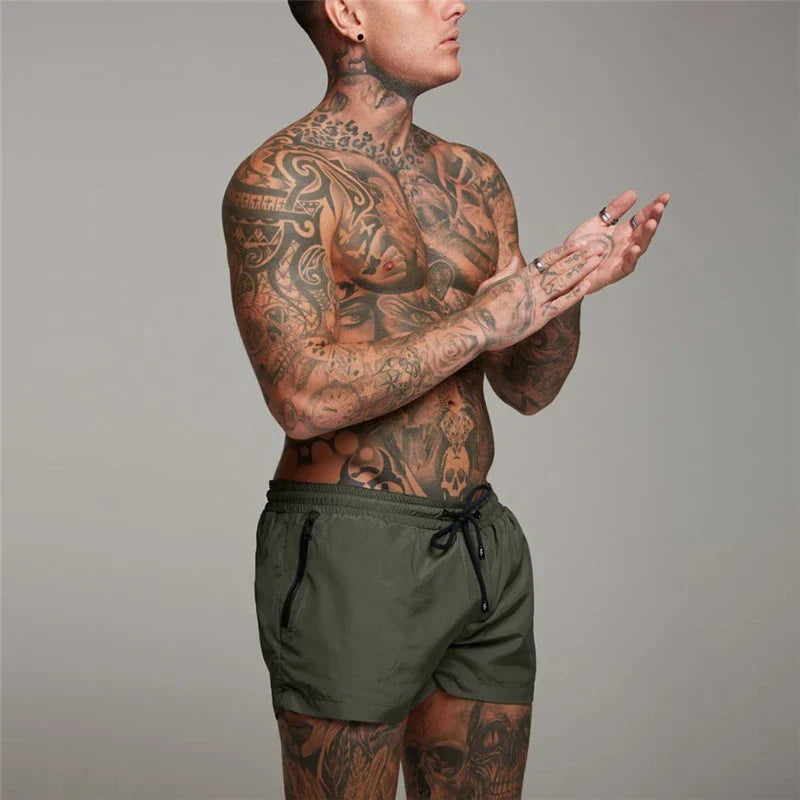 Green Stride Running Shorts