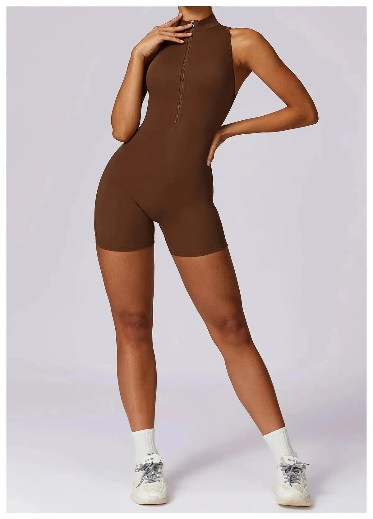 Chic Regent Zip-Up Jumpsuit for Effortless Style