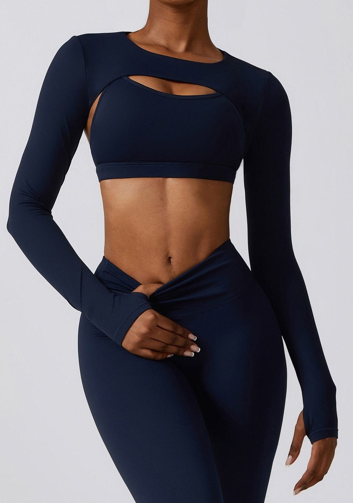 Stylish Three-Piece Overall Set - Leggings & Coordinating Top