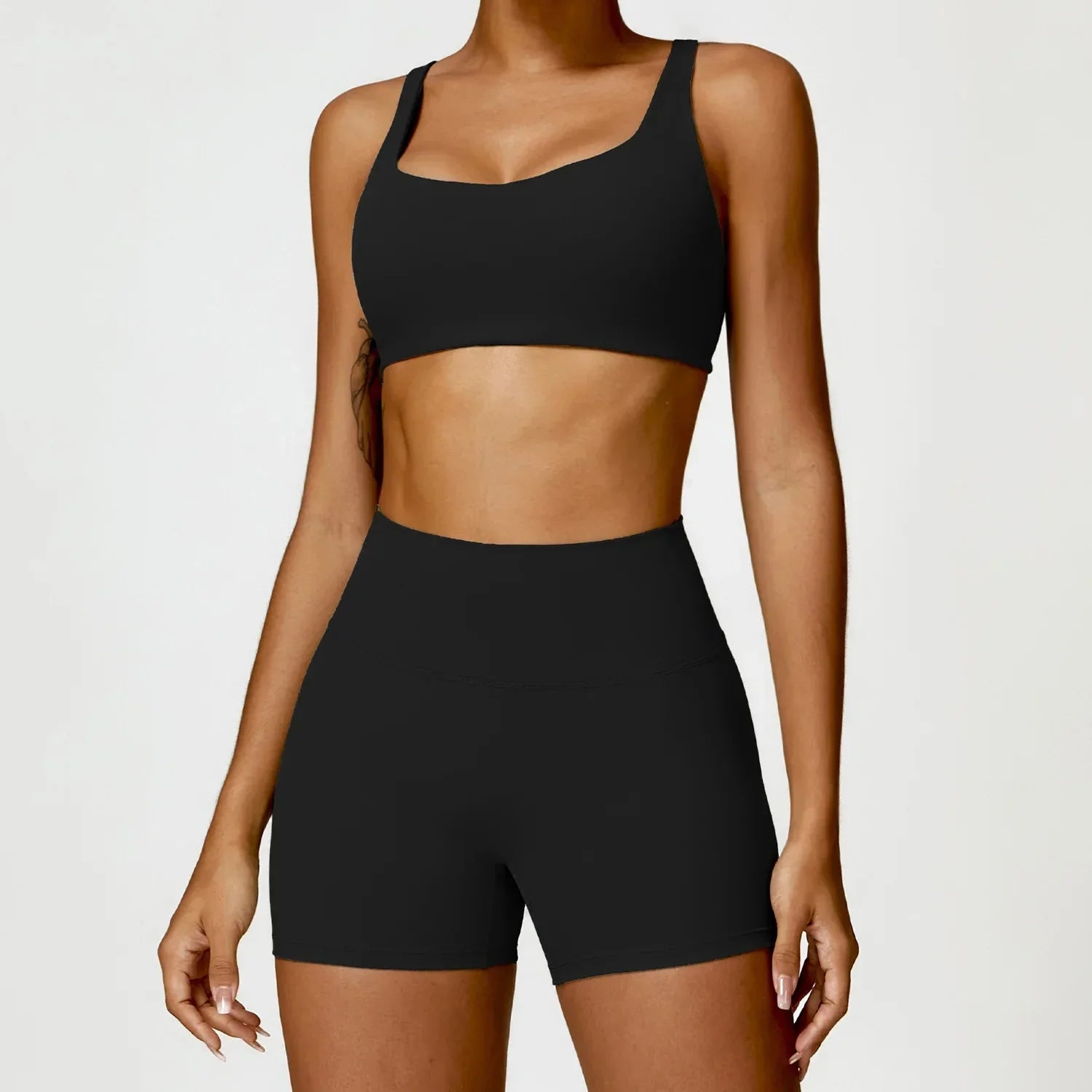 Elevate Your Workout with the Charm Flex Performance Bra and Shorts Set