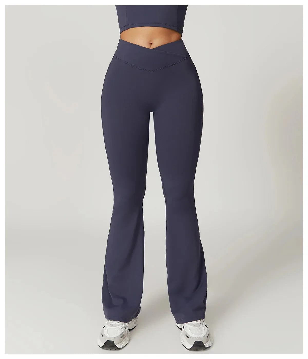 Chase Elegant High-Waisted Flared Trousers