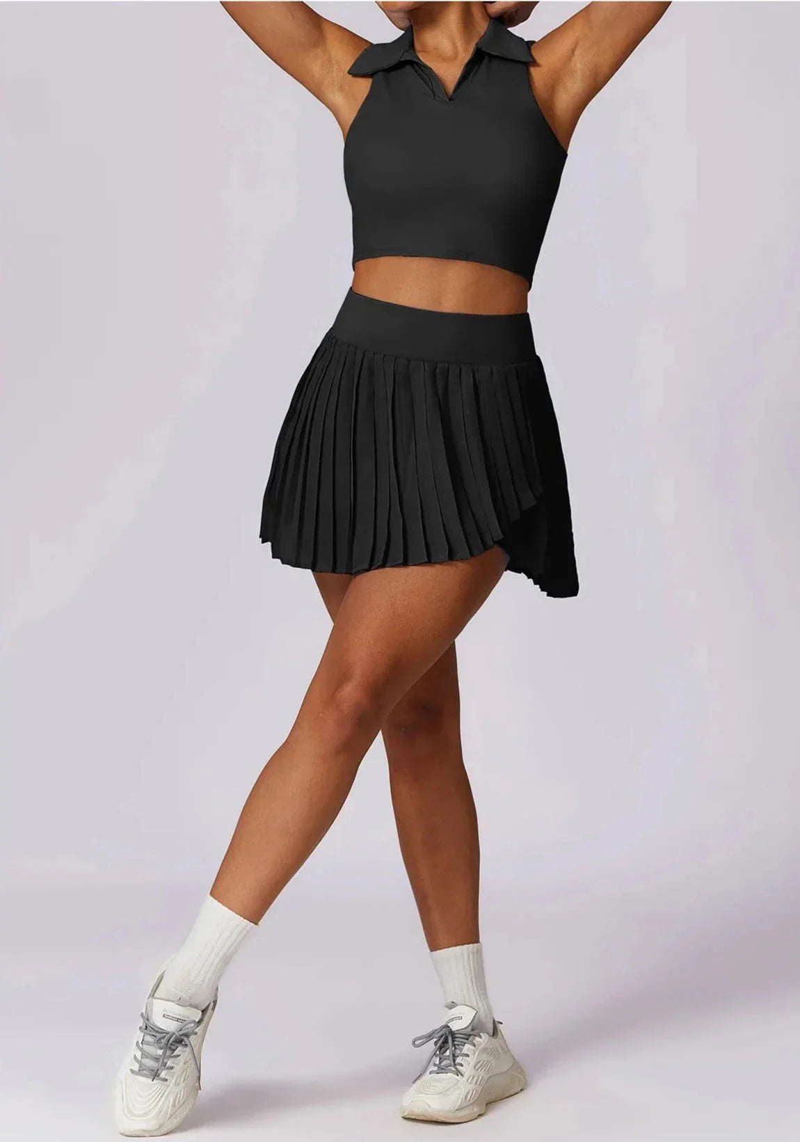 Catch the Summer Vibe Tennis Set - Stylish Skirt & Top Combo