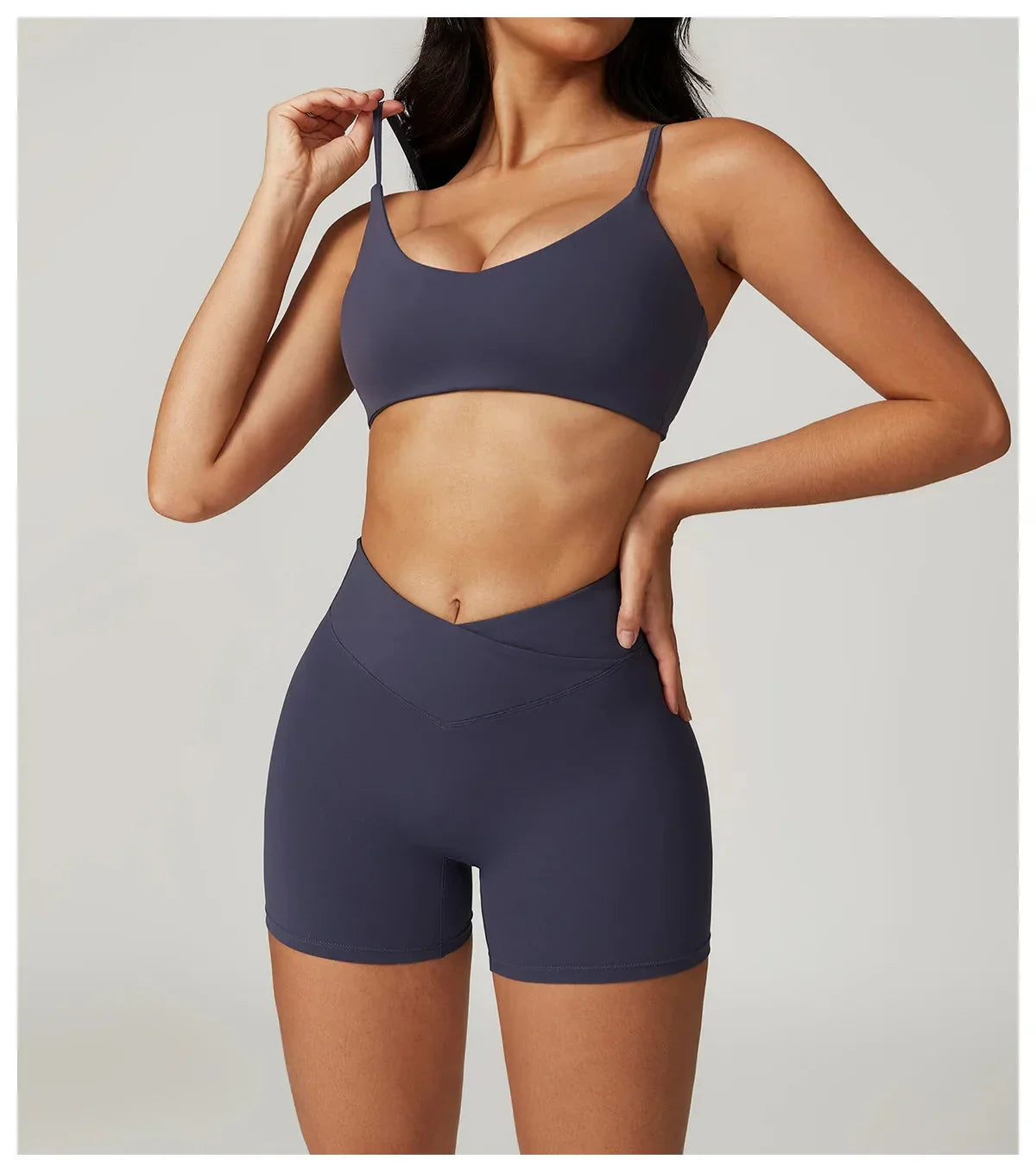 Elevate Your Workout: Stylish Shorts & Bra Gym Set by Active Wanders