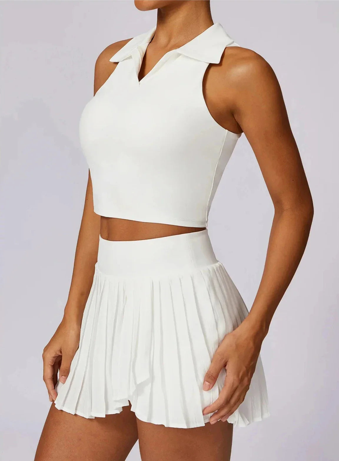 Sunny Days Tennis Ensemble - Stylish Skirt and Top
