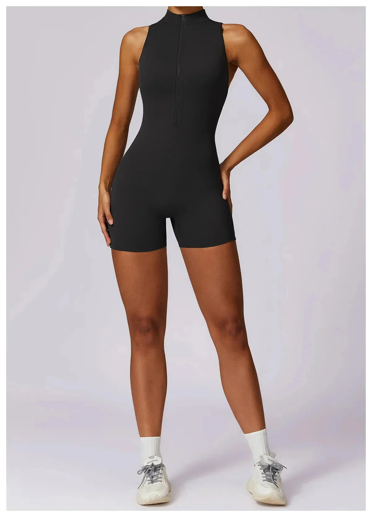 Chic Regent Zip-Up Jumpsuit for Effortless Style
