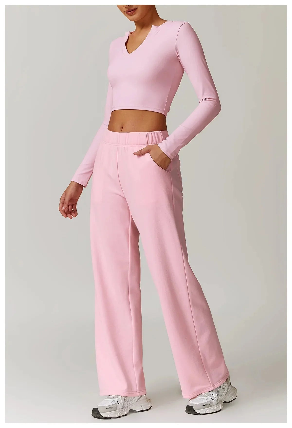 Transform Your Workout: Obsession Long Sleeve Activewear Set - Stylish Top & Comfy Pants