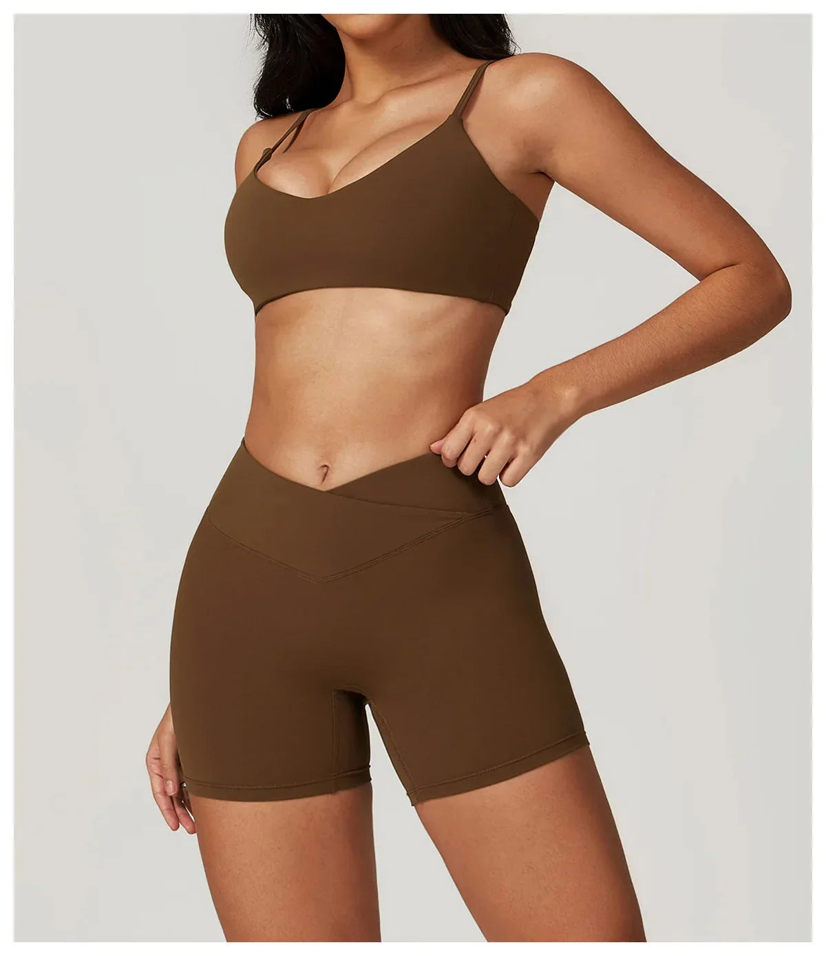Elevate Your Workout: Stylish Shorts & Bra Gym Set by Active Wanders