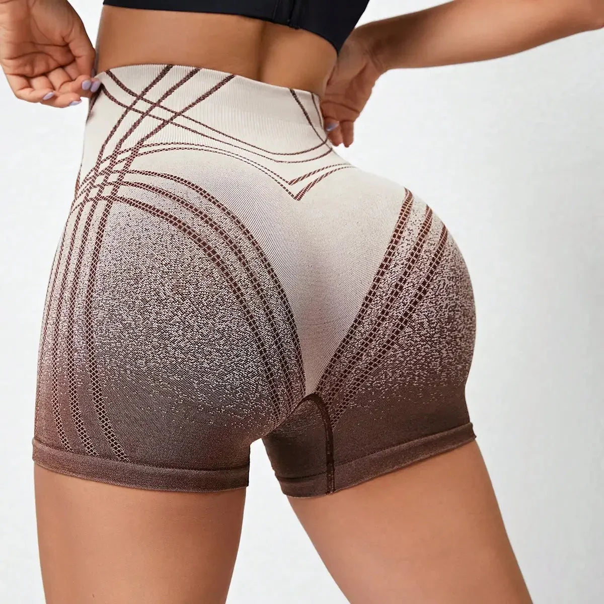 Chic Striped High-Waisted Hustle Shorts