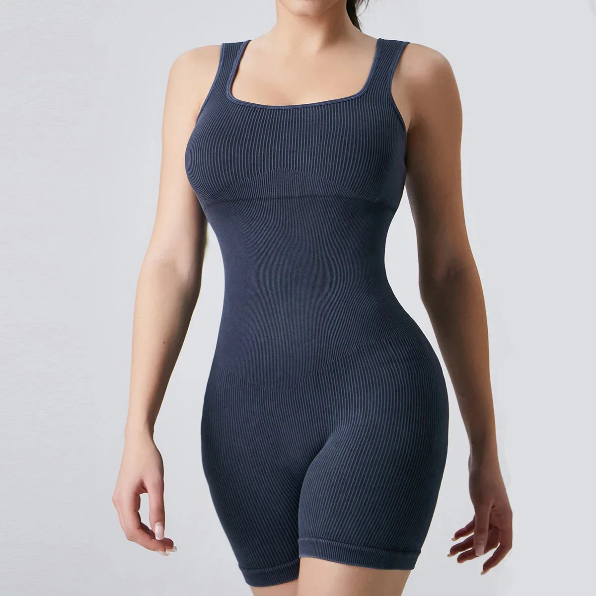 Chic Ribbed Jumpsuit for Effortless Style