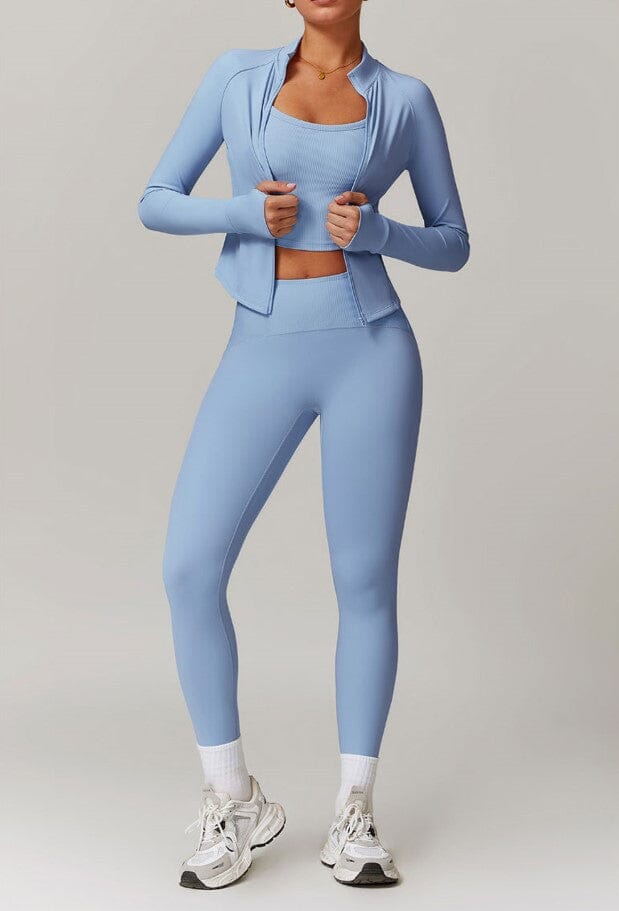 Ultimate Infinite Jacket Gym Set - Stylish Leggings & Performance Top