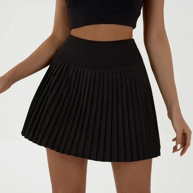 Charming Tennis Skirt with Convenient Pocket Shorts