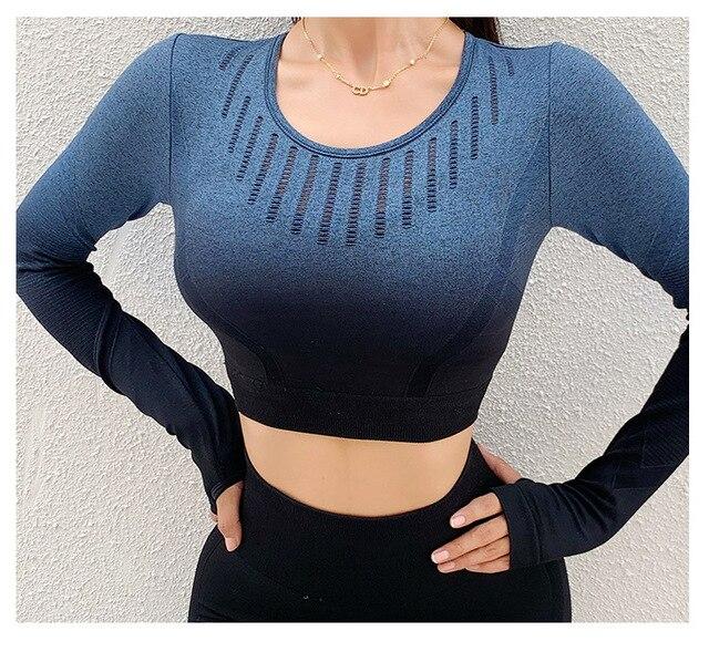 Chic Ombre Striped Blouse
