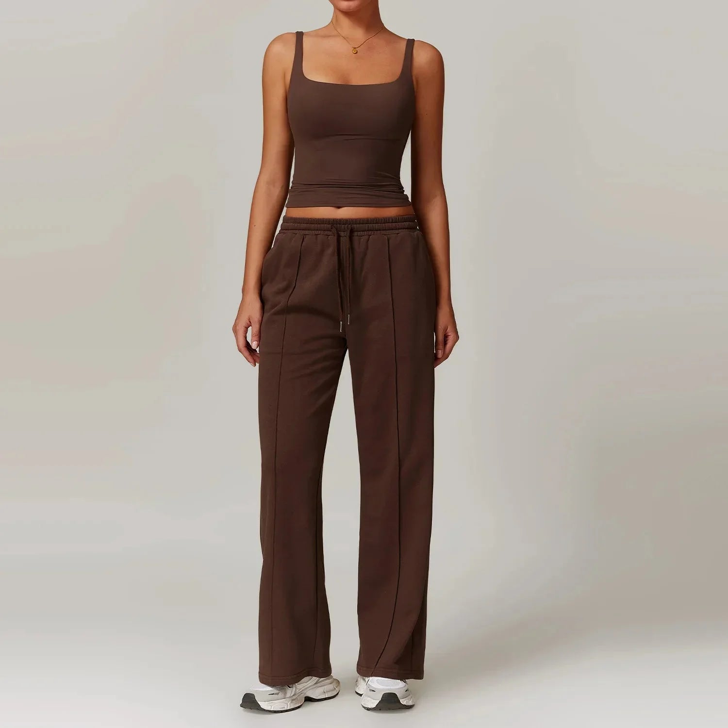 Ultimate Synergy Workout Set - Stylish Crop Top & Trendy Pants
