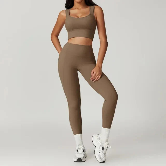 Elevate Your Game: Backless Performance Leggings & Top Set