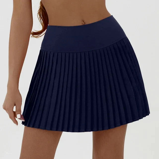 Charming Tennis Skirt with Convenient Pocket Shorts