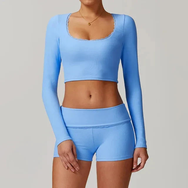 Elevate Your Workout with the Immense Rank Athletic Gym Set - Stylish Shorts and Matching Top!