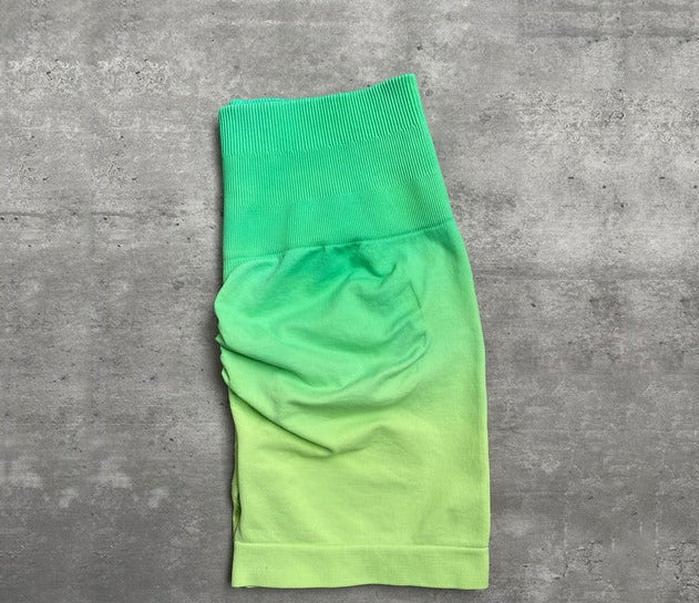 Vibrant Gradient Seamless Performance Shorts